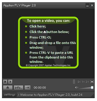Applian FLV Player- удобная и практичная программа для проигрывания
